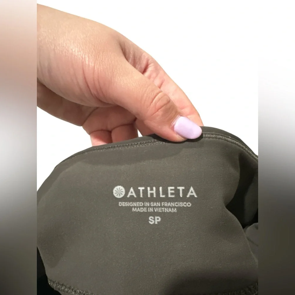 Athleta Ultimate Stash Pocket‎ Leggings – Dark Olive – Size SP - Picture 4 of 7